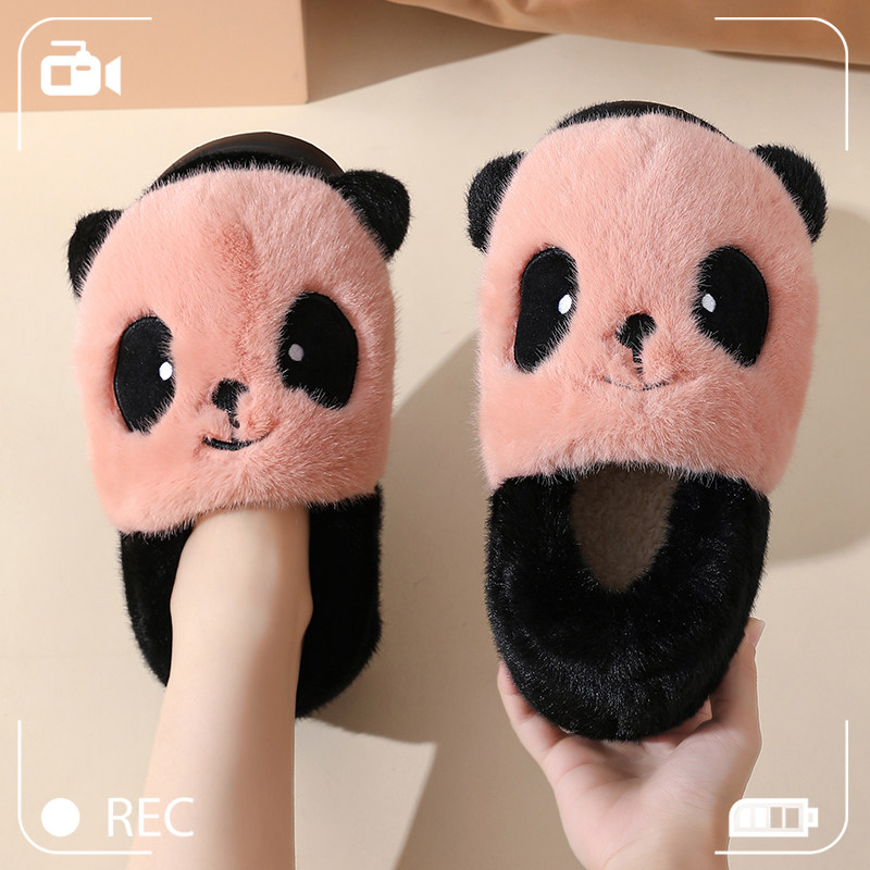 棉拖鞋女冬包跟家居厚底防滑月子鞋毛绒可爱加厚冬天保暖棉鞋家用,淘宝优惠券,粉丝福利购,淘宝优惠卷