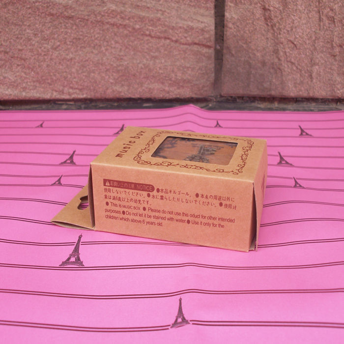 木制复古八音盒手摇式怀旧情侣天空之城音乐盒送儿童男女生日礼物 - 图2