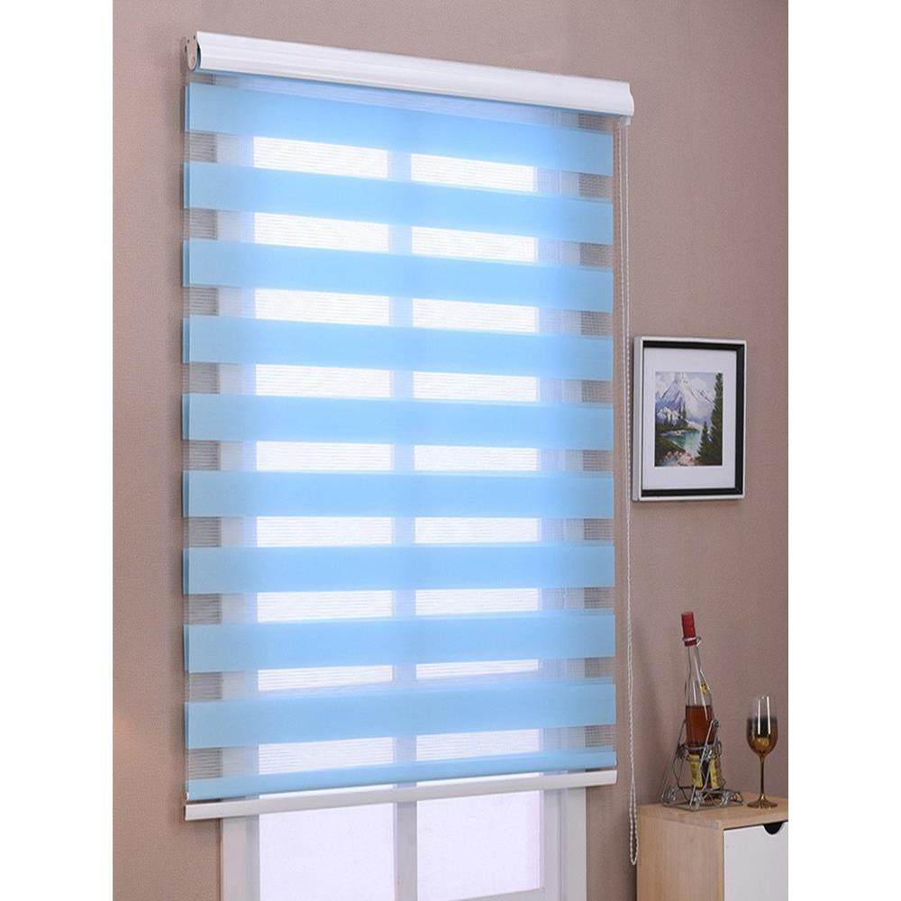 A5L韩式加厚卷帘柔纱帘双层百叶窗帘成品阳台遮光免打孔浴室防水,淘宝优惠券,粉丝福利购,淘宝优惠卷