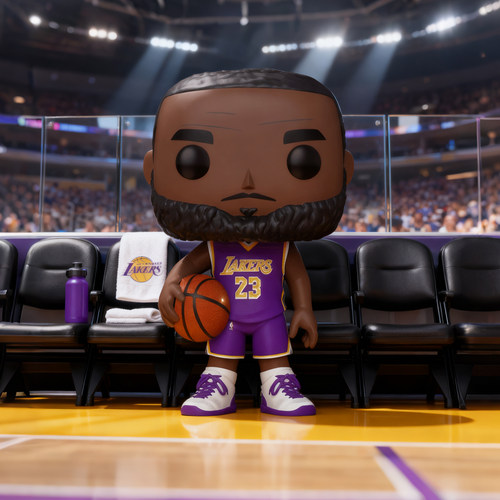 Funko篮球NBA湖人队勒布朗詹姆斯James周边手办模型摆件圣诞礼物 - 图0