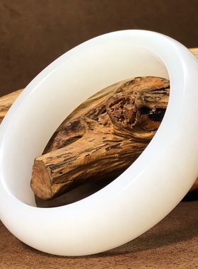 轮胎镯新疆和田玉手镯天然玉石