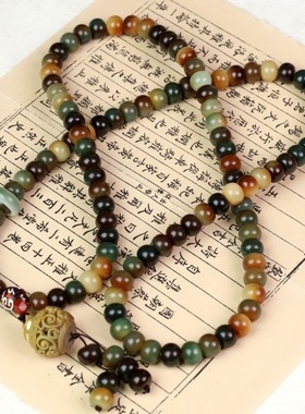 敦煌飞天108菩提子 手工手串香炉吊坠手持男女送盘玩袋送安神香丸