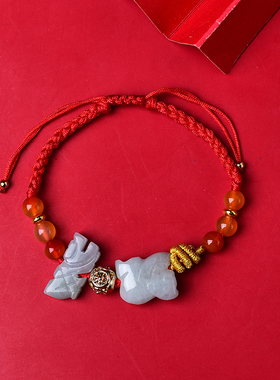 运国堂麦玲玲吉旺庆堂2026年马年六合生肖随身手绳本命年太岁饰品