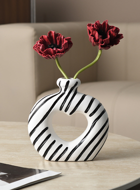 客厅入户玄关电视柜创意家居装饰乔迁礼品兔子摆件花瓶轻奢高级