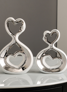 创意陶瓷摆件简约现代客厅玄关