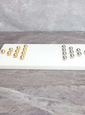 现代简约树脂大理石动感棋盘样板房售楼部卧室书房客厅餐厅饰品