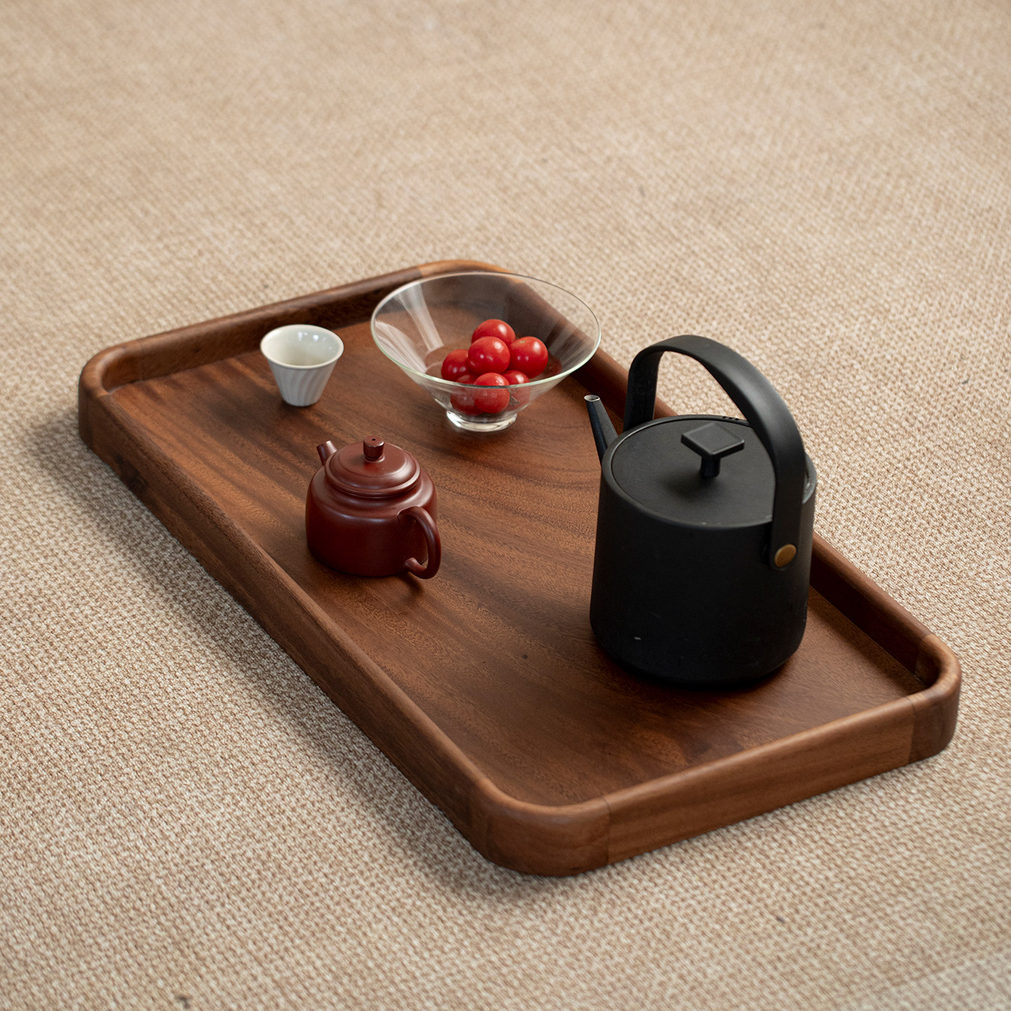 梵汝可移动桌面茶几胡桃木实木角几推车置物架家用客厅床头沙发柜,淘宝优惠券,粉丝福利购,淘宝优惠卷