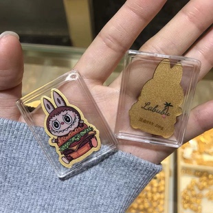 爆款黄金手机贴拉布布卡通手机贴
