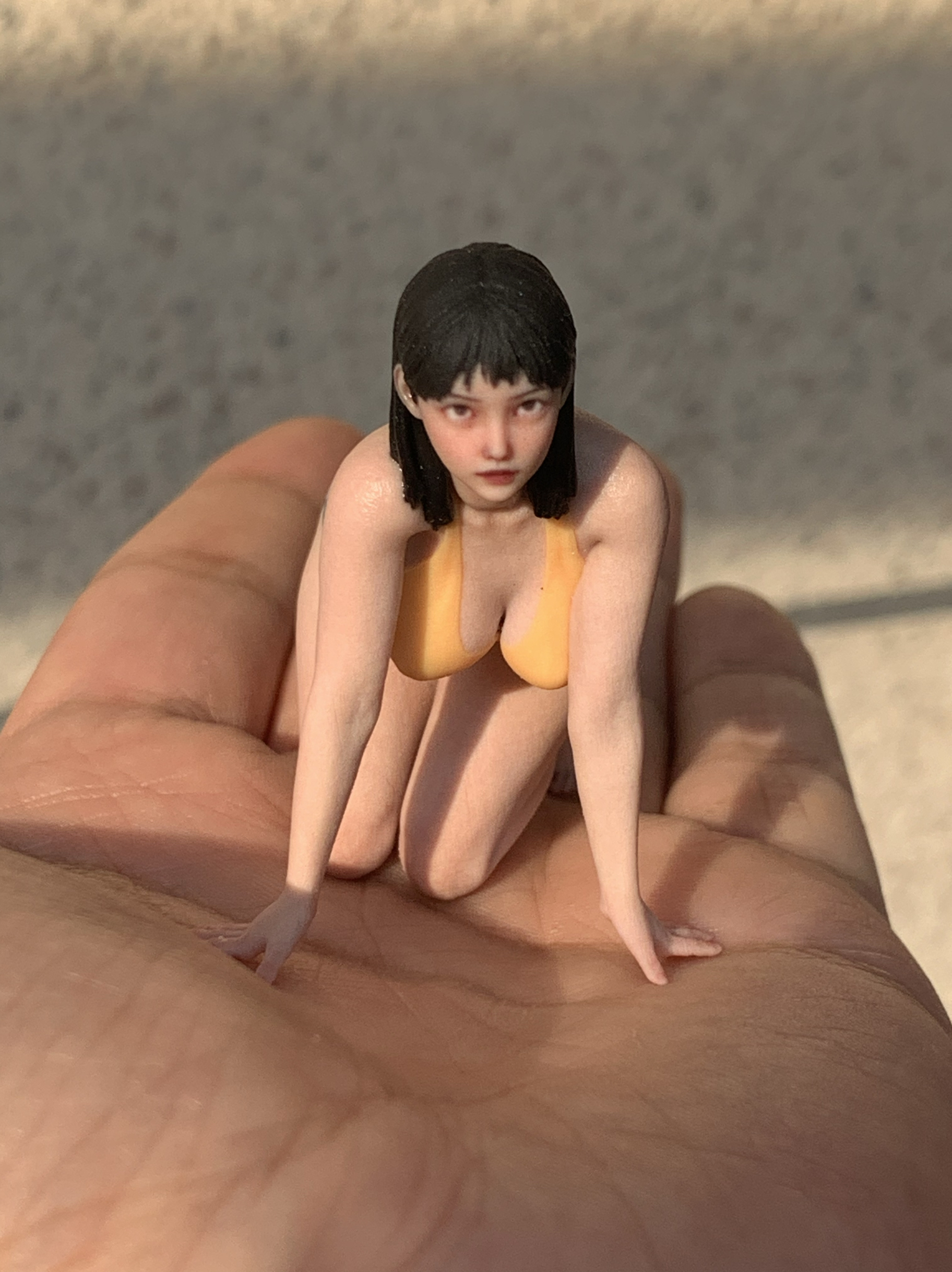 1/18 1/16 1/12 Real person gk super realistic sculpture beauty simulation art ornament car model chassis hand figure