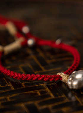 CELESTIAL TAO REALM/道轩堂如意扣手绳 道系中国风999足银手链