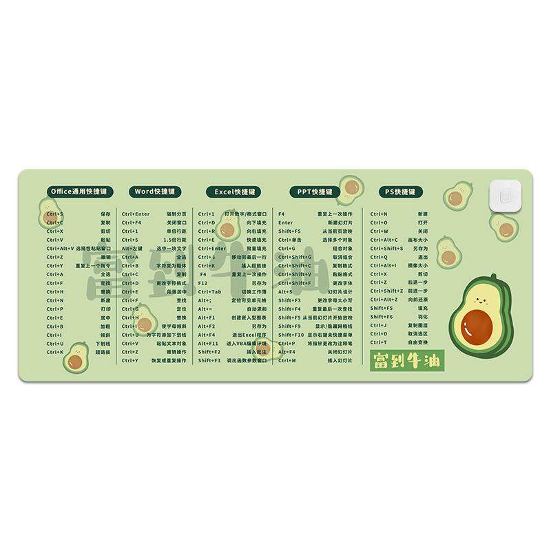 快捷键加热鼠标垫大号发热暖桌垫电脑桌面卡通加热发热垫 - 图3