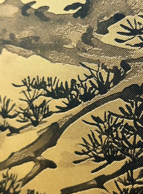 释同加厚铜雕画招财纳福挂画
