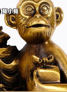 菟小菟 纯铜马上封侯摆件办公室创意装饰品陈靖韬已激活