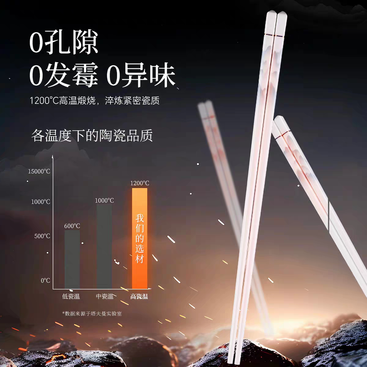 筷子家用高档抗菌防霉防滑耐高温家庭装商用酒店餐厅专用