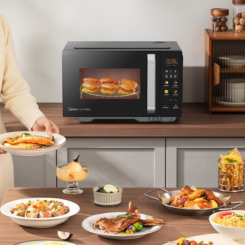 The government subsidizes Midea's inverter flat-panel microwave oven, household first-class energy-efficiency oven and steamer, three-in-one new model C30