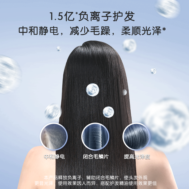 美的吹风机负离子护发静音速干电吹风家用大功率吹风筒2026新款