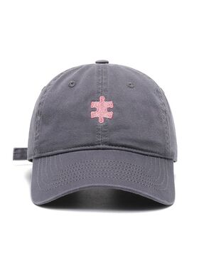 FREE RABBITⅡ 拼图方块字母刺绣棒球帽夏季遮阳防晒鸭舌帽 情侣