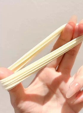 新款樱花粉高颜值发圈发绳高弹力橡皮筋皮筋头发ins头绳马尾加粗