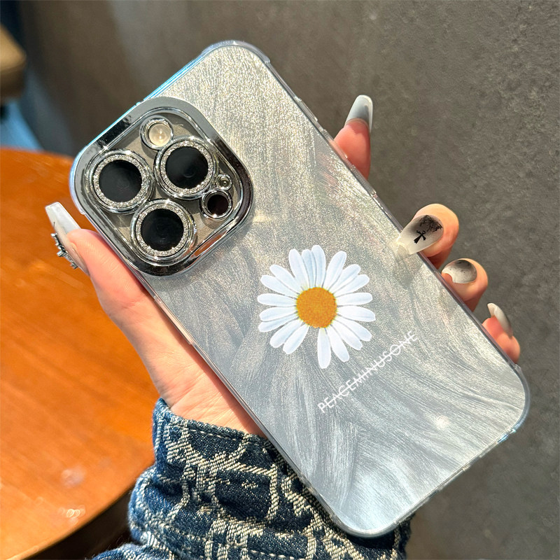 Quan Zhilong Daisy mobile phone case iPhone17 trendy brand 16promax Xiaomi 15 Huawei pura80 red rice k80 luxury high-end female opporeno13 all-inclusive lens suitable for iqooneo9
