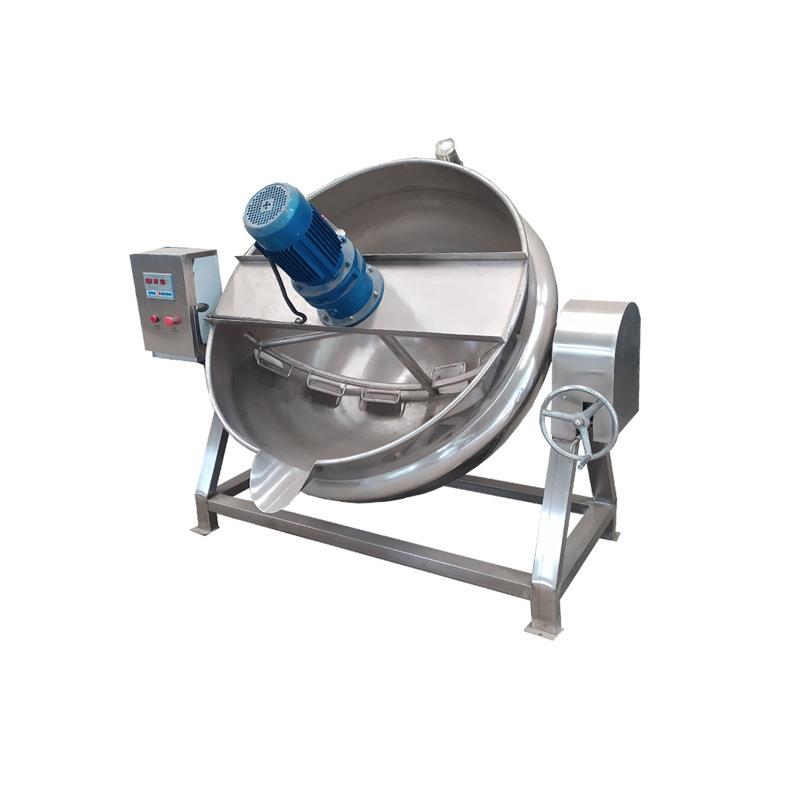 电加热夹层锅肉制品海产品卤煮锅火锅底料炒料机馅料搅拌夹层锅 - 图3