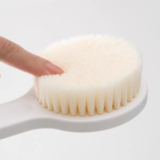 Long-handled soft-bristled beauty bath brush, back rub mud brush, bath brush, bath cleaning brush, beauty cleaning massage brush