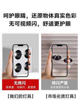 全光谱四头斗胆筒灯明装防眩普瑞全光谱护眼客餐厅卧室照明无主灯