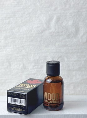 DSQUARED2木缘男士香水小样5ml无喷头D二次方Wood 花香木质调淡香