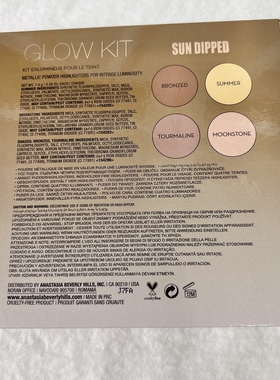 Anastasia文艺复兴四色4色限量高光阴影修容盘glowkit7.4g