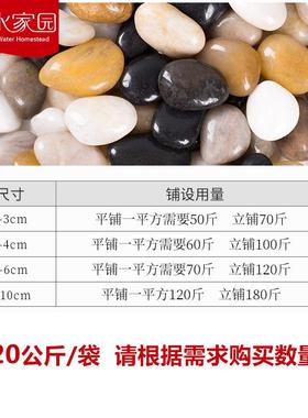 雨花石鹅卵石黑色小石子铺路大石头白色鹅软石鹅暖石庭院地园林石