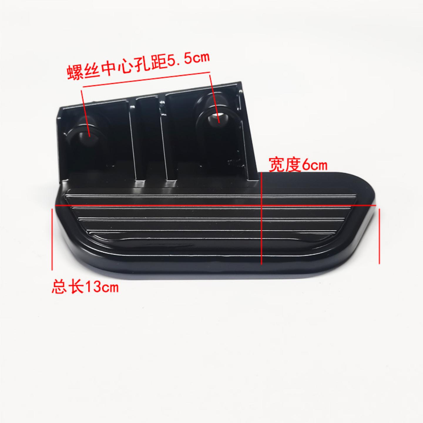 小牛电动车配件脚蹬后座脚踏板铝钛合金搁脚/+后脚踏改装 - 图1