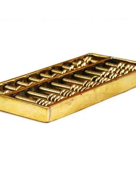 铜器黄铜工艺品铜算盘铜工艺品家居装饰品办公桌摆件