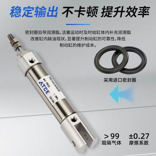 PB不锈钢笔形迷你气缸PSB4 6 10 12 16x10/20/30/40/75/100U R CB - 图1
