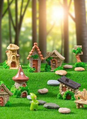 苔藓微景观创意童话小房子diy园艺造景装饰品配件摆设桌面小摆件