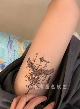 欧美手臂大腿纹身贴草本半永久