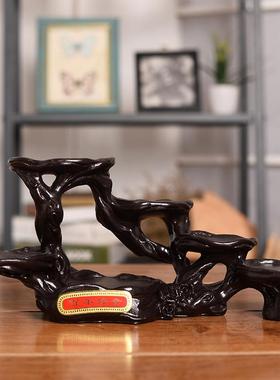 新中式结婚娃娃摆件婚庆小木桩套装工艺品创意客厅桌上摆饰高级感