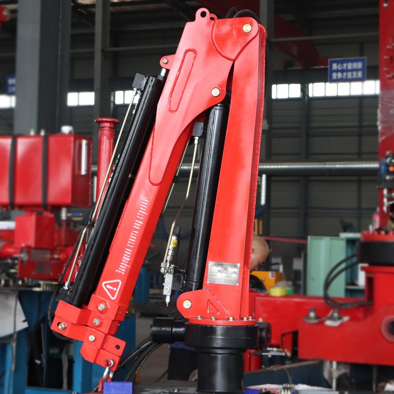 小型液压式皮卡吊车载起重吊机0.8吨小型货车折臂吊小型随车吊 - 图0