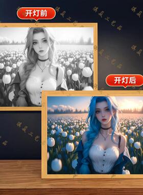 英雄联盟英雄联盟金克丝灯光画
