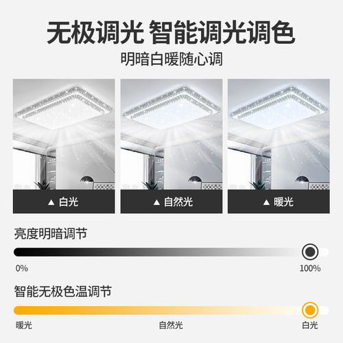 2026新款大气客厅灯现代简约全屋吸顶灯卧室餐厅吊灯中山灯具大全 - 图1