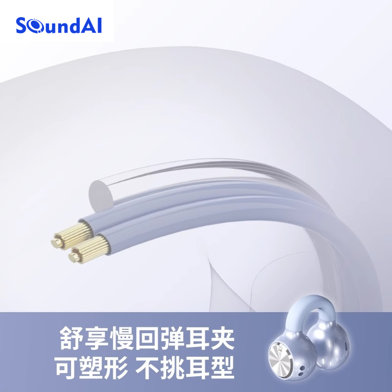 声智AI珍珠耳夹式耳机蓝牙骨传导开放式不运动跑步骑行专用24新款 - 图2