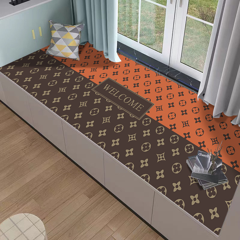 艾马橙70*200cm厨房垫床边毯轻奢简约长条地毯地垫阳台卧室入户门,淘宝优惠券,粉丝福利购,淘宝优惠卷