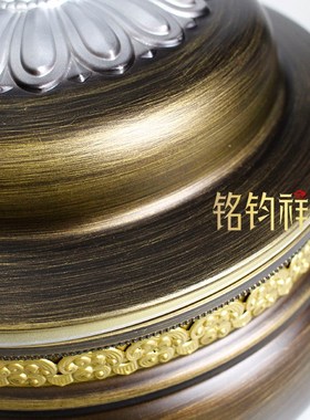 藏式合金糌粑盒糌粑桶百宝果盘客厅家用水果糖果盘果碟摆件圆罐