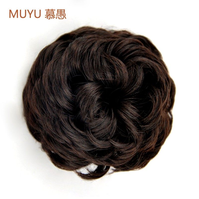 逼真假发包气质古装发髻新娘盘发造型短卷发丸子头蓬松发包花苞头,淘宝优惠券,粉丝福利购,淘宝优惠卷