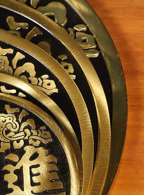 大铜钱摆件招米铜钱摆件家居桌面饰品摆件