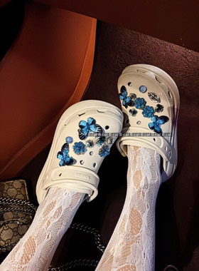 【限购1单】洞洞鞋鞋花适配crocs