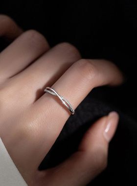 S925纯银戒指女小众设计感轻