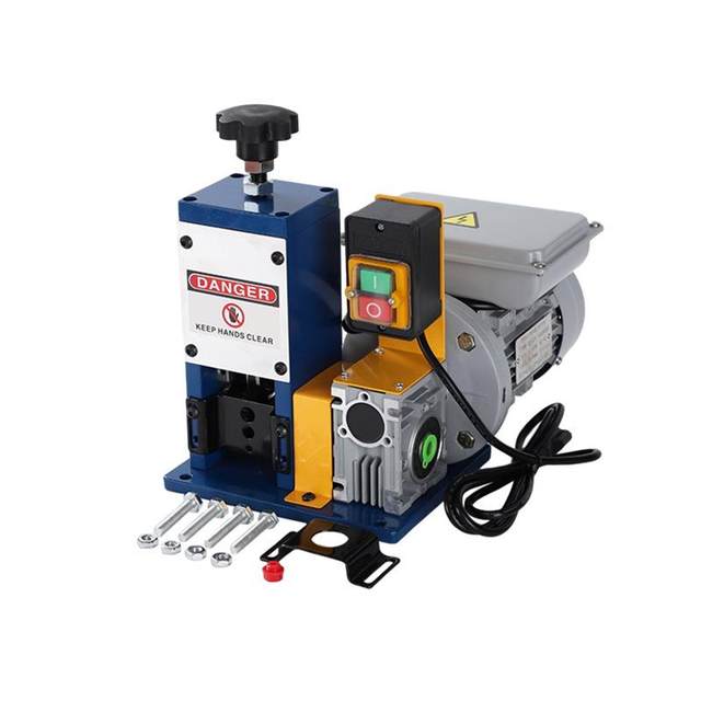 Manufacturer direct supply fully automatic push button switch wire stripping range 1.5-25mm home dedicated electric wire stripping machine