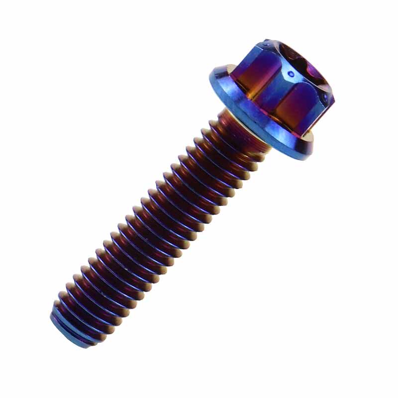 ONTi钛合金内外梅花法兰螺丝M6Xy10/15/20/25/30烧蓝小牛摩托改装,淘宝优惠券,粉丝福利购,淘宝优惠卷