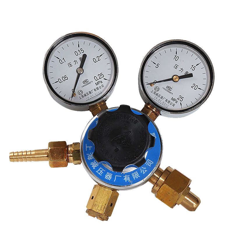 YQAr-0.25*25MPA微压氩气减压器 减压阀 上海V减压器厂压力表 - 图3