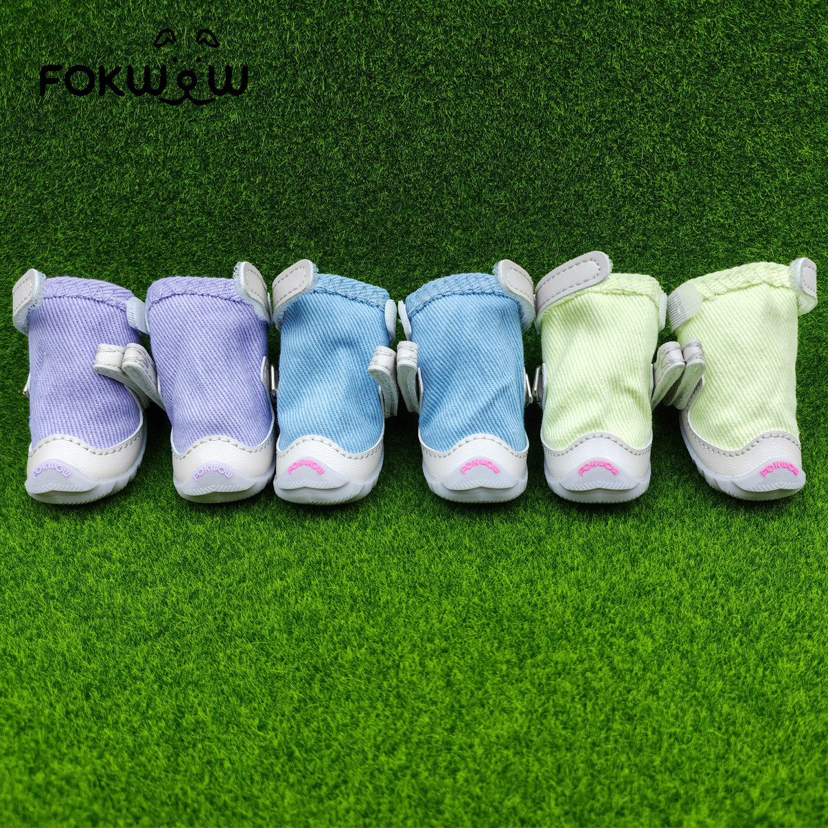 fokwow旗舰店小狗鞋水洗牛仔布鞋宠物狗狗泰迪小型犬防掉透气狗鞋,淘宝优惠券,粉丝福利购,淘宝优惠卷