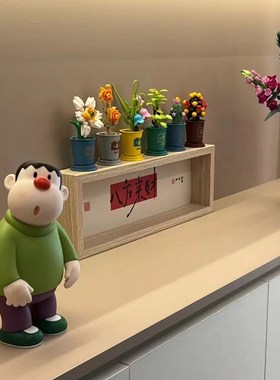 可爱歪头胖虎摆件客厅玄关电视柜洒柜网红手办卡通潮玩家居装饰品